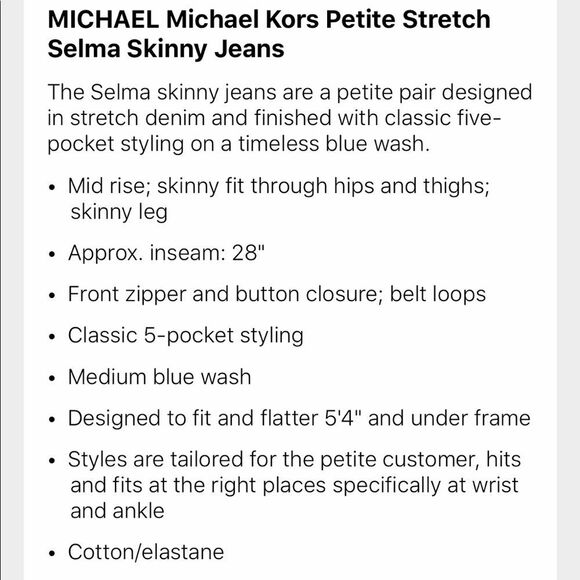 Micheal Kors Skinny Jeans - Picture 8 of 11